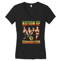 Nation Of Domination, Nation Of Domination Vintage, Nation Of Dominati Women's V-neck T-shirt | Artistshot