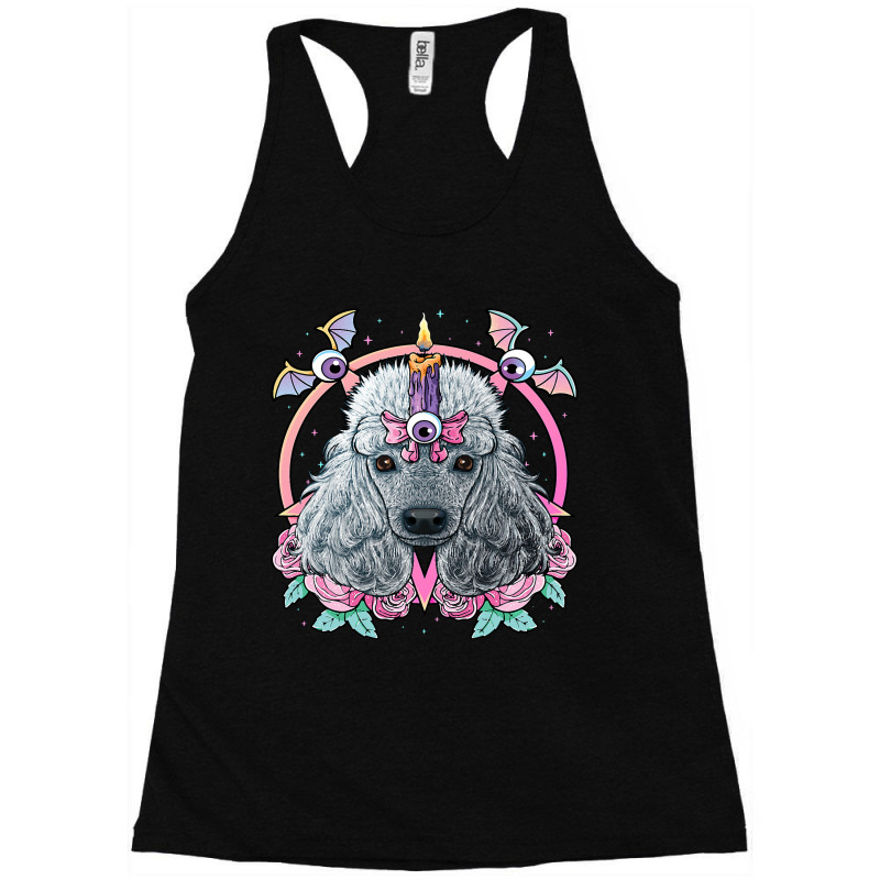 Pastel Goth Poodle Pagan Dog Creepy Menhera Poodle Racerback Tank by XAVIERESPREE | Artistshot