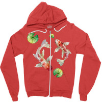 Fish Sticker Zipper Hoodie | Artistshot