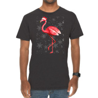 Flamingo Christmas Funny Flamingo Christmas Vintage T-shirt | Artistshot