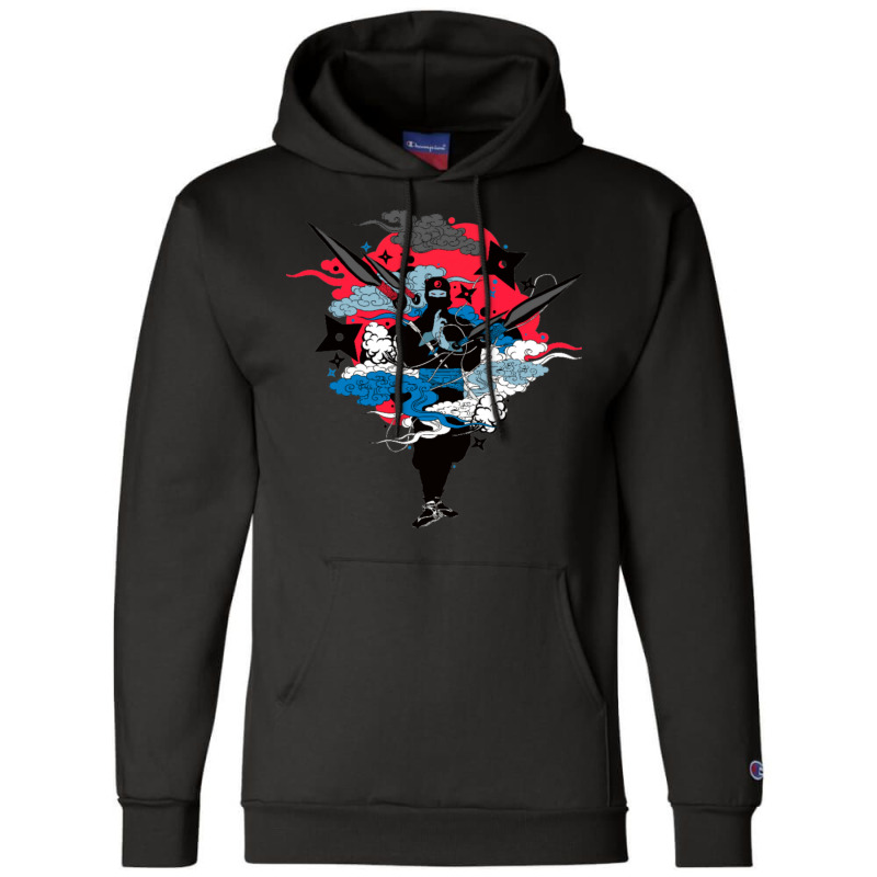 Sunset Samurai Warrior 2 Champion Hoodie by JohnLoechler | Artistshot