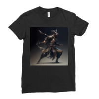 Samurai Elf Warrior Ladies Fitted T-shirt | Artistshot