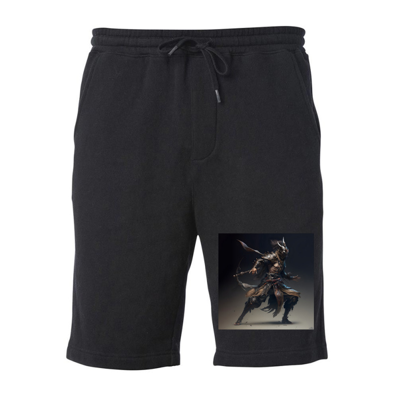 Samurai Elf Warrior Fleece Short by apolitery | Artistshot