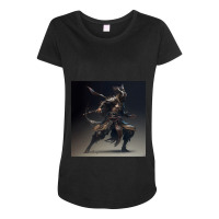 Samurai Elf Warrior Maternity Scoop Neck T-shirt | Artistshot