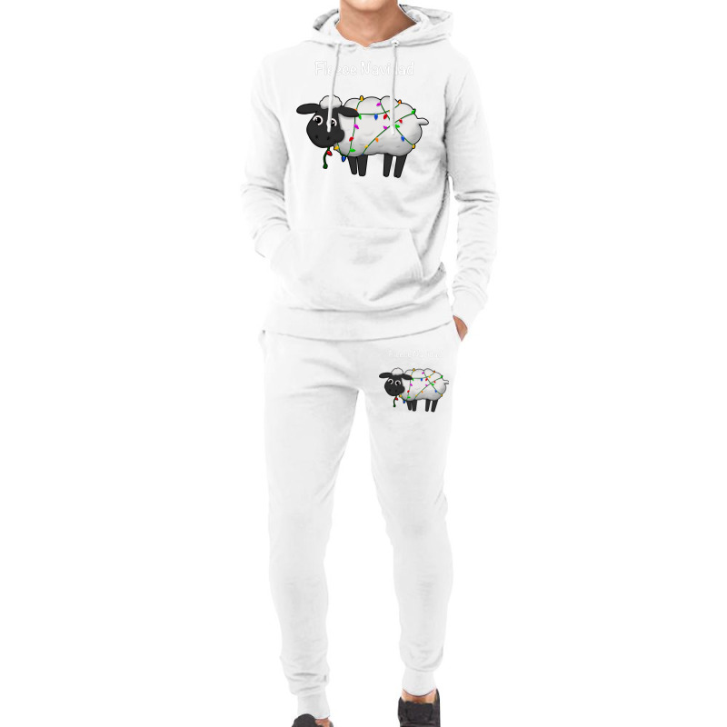 Fleece Navidad (white) Hoodie & Jogger Set | Artistshot