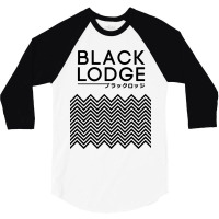 Twin Peaks Inspired Japanese Black Lodge 3/4 Sleeve Shirt | Artistshot