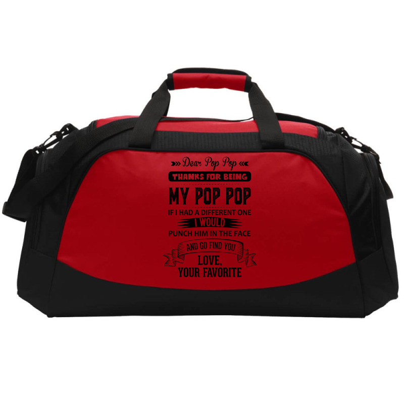 Dear Pop Pop, Love, Your Favorite Active Duffel | Artistshot