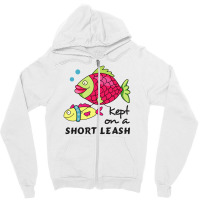 Funny Keep On A Short Leas Fish Zipper Hoodie | Artistshot