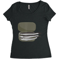 Anchovy Eater Loves Anchovies Canned Fish Food Pizza Women's Triblend Scoop T-shirt | Artistshot