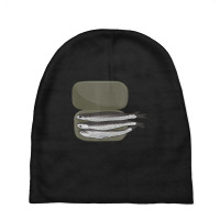 Anchovy Eater Loves Anchovies Canned Fish Food Pizza Baby Beanies | Artistshot