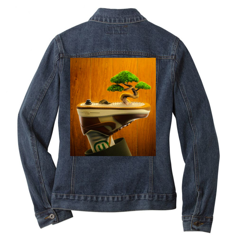 Limited Edition Sneakerz Island Ladies Denim Jacket by poppyallen | Artistshot