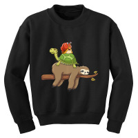 Animal Humor Sloth Turtle Snail Jokes Youth Sweatshirt | Artistshot