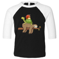 Animal Humor Sloth Turtle Snail Jokes Toddler 3/4 Sleeve Tee | Artistshot