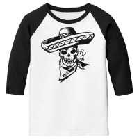 Skull Calavera Youth 3/4 Sleeve | Artistshot