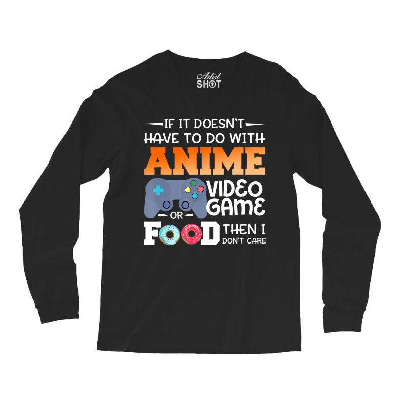 Anime Video Game Or Food Long Sleeve Shirts by namnguyen | Artistshot