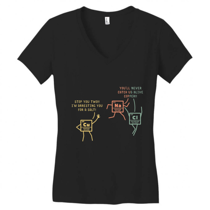 Bacteriologist Science Day Biology Jokes Microscope Women's V-Neck T-Shirt by tintruong | Artistshot