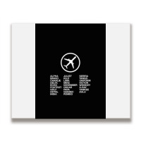 Aviation Phonetic Alphabet Metal Print Horizontal | Artistshot