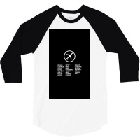 Aviation Phonetic Alphabet 3/4 Sleeve Shirt | Artistshot