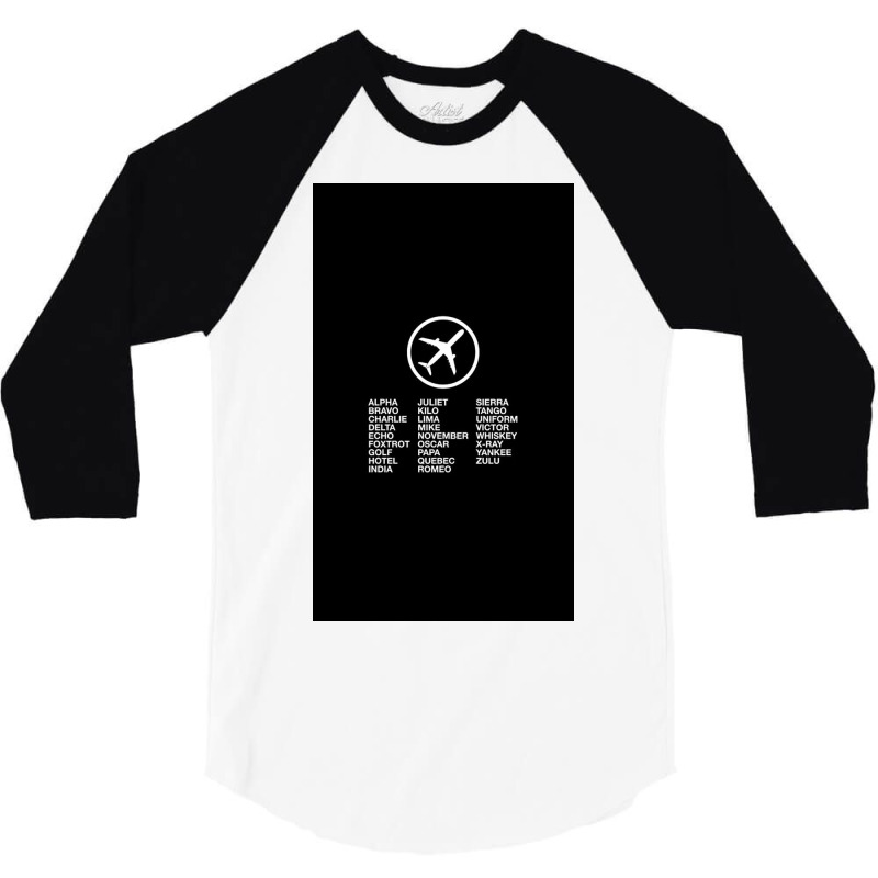 Aviation Phonetic Alphabet 3/4 Sleeve Shirt | Artistshot