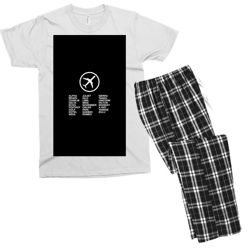 Aviation Phonetic Alphabet Men's T-shirt Pajama Set | Artistshot