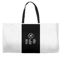 Aviation Phonetic Alphabet Weekender Totes | Artistshot