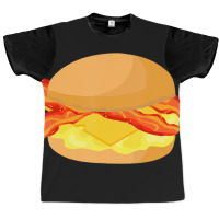 Bacon And Eggs Cheese Sandwich Breakfast Food Graphic T-shirt | Artistshot