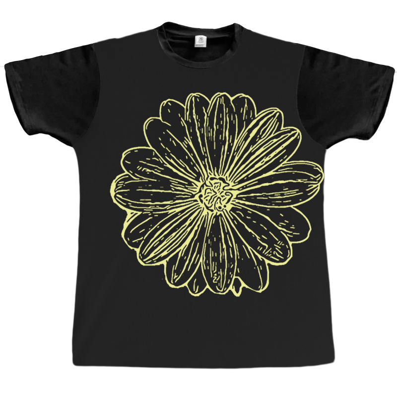 Limited Edition Sunflower Ink Print Graphic T-shirt by poppyallen | Artistshot