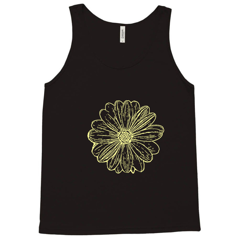 Limited Edition Sunflower Ink Print Tank Top by poppyallen | Artistshot