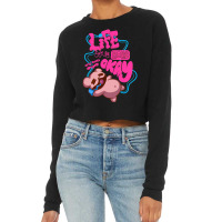 Limited Edition Hard Life B Cropped Sweater | Artistshot