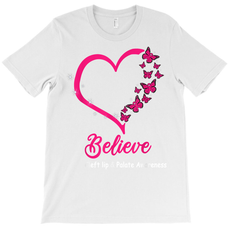 Believe Cleft Lip & Palate Awareness Butterflies Vintage T Shirt T-Shirt by araceliphexy | Artistshot