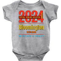 Bloomington Indiana In Total Solar Eclipse 2024  4  T Shirt Baby Bodysuit | Artistshot