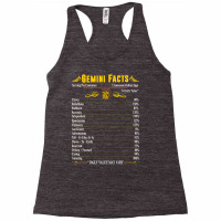 Gemini Facts Zodiac Racerback Tank | Artistshot