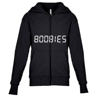 Boobies Calculator Numbers Adult Joke Cringe Humor Youth Zipper Hoodie | Artistshot