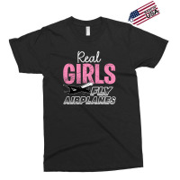 Real Girls Fly Airplanes For Dark Exclusive T-shirt | Artistshot