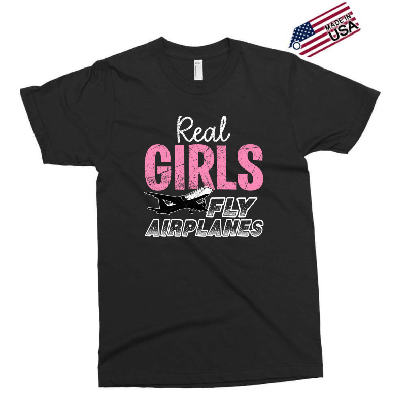 Real Girls Fly Airplanes For Dark Exclusive T-shirt | Artistshot