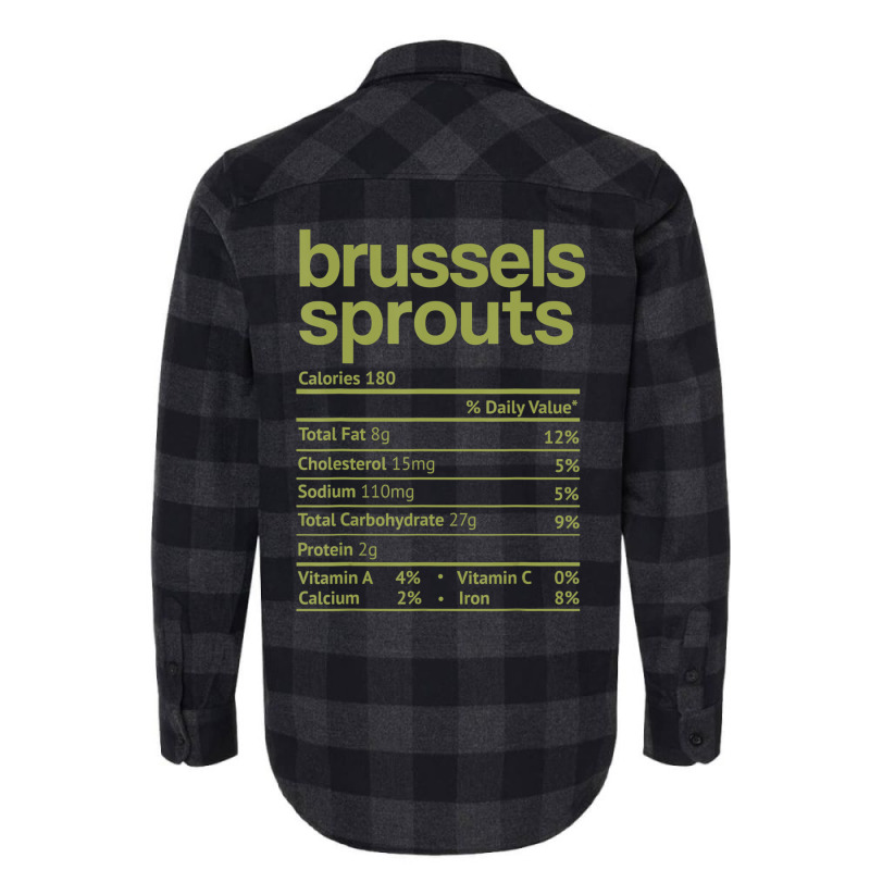 Brussels Sprouts Nutrition Facts Thanksgiving Christmas Food Flannel Shirt | Artistshot