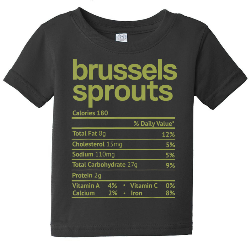 Brussels Sprouts Nutrition Facts Thanksgiving Christmas Food Baby Tee | Artistshot