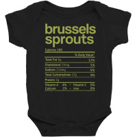 Brussels Sprouts Nutrition Facts Thanksgiving Christmas Food Baby Bodysuit | Artistshot