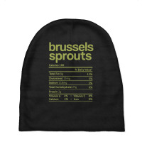 Brussels Sprouts Nutrition Facts Thanksgiving Christmas Food Baby Beanies | Artistshot