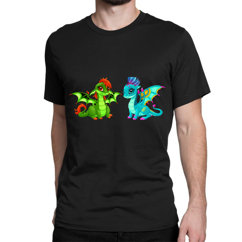 Artistshot Hot Trend Baby Dragons With Cute Eye Classic T-shirt | Artistshot