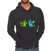 Artistshot Hot Trend Baby Dragons With Cute Eye Vintage Hoodie | Artistshot