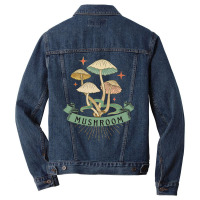 Artistshot Trending Colorful Vintage Mushroom Men Denim Jacket | Artistshot