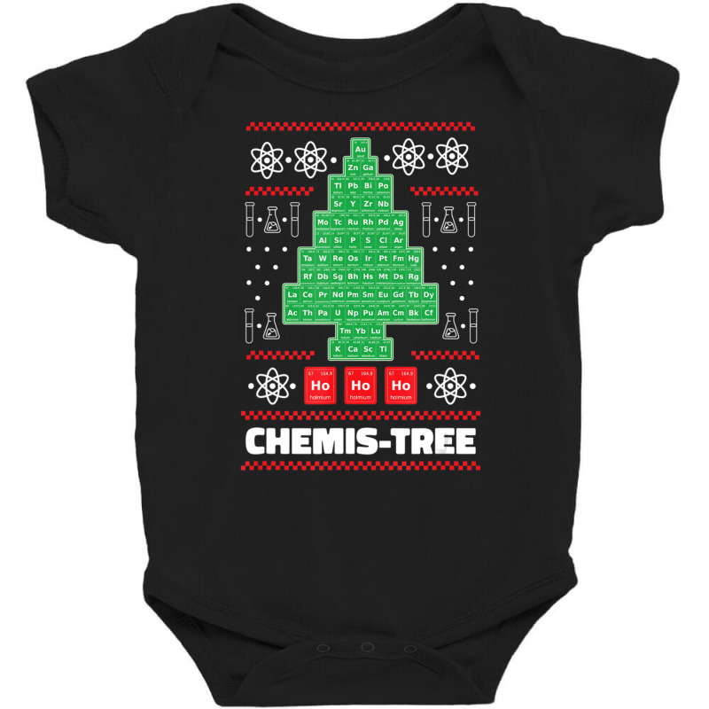 Chemistry Christmas Science Holiday Periodic Table Baby Bodysuit by tintruong | Artistshot