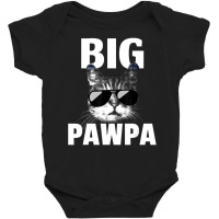 Black And White Cat Kitten Big Pawpa Baby Bodysuit | Artistshot