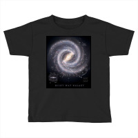 Milky Way Galaxy Map Toddler T-shirt | Artistshot