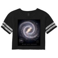 Milky Way Galaxy Map Scorecard Crop Tee | Artistshot