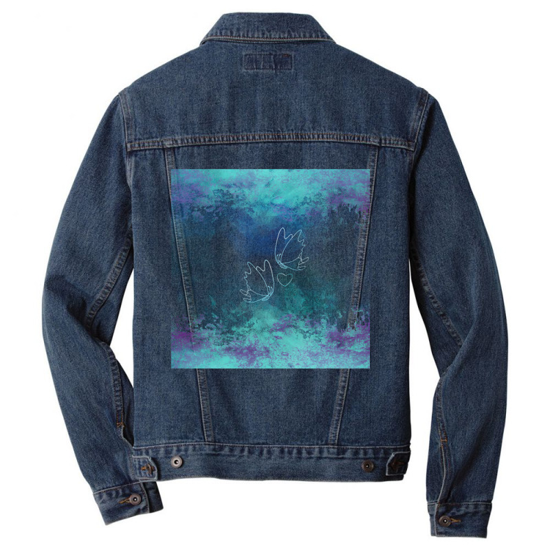 Limited Edition Butterflies Colorful Men Denim Jacket by Jerhogen528 | Artistshot