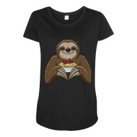 Hot Trend Sloth Spaghetti Meat Balls Maternity Scoop Neck T-shirt | Artistshot