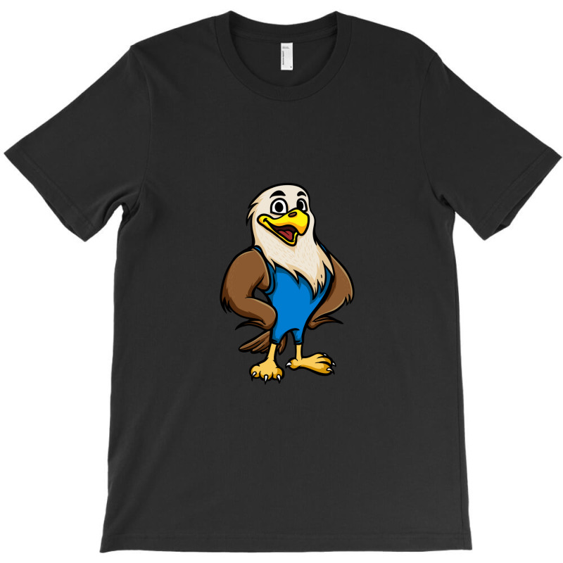 Cute Anthropomorphic Human-like Cartoon Character Bald Eagle In Clothe T-shirt | Artistshot