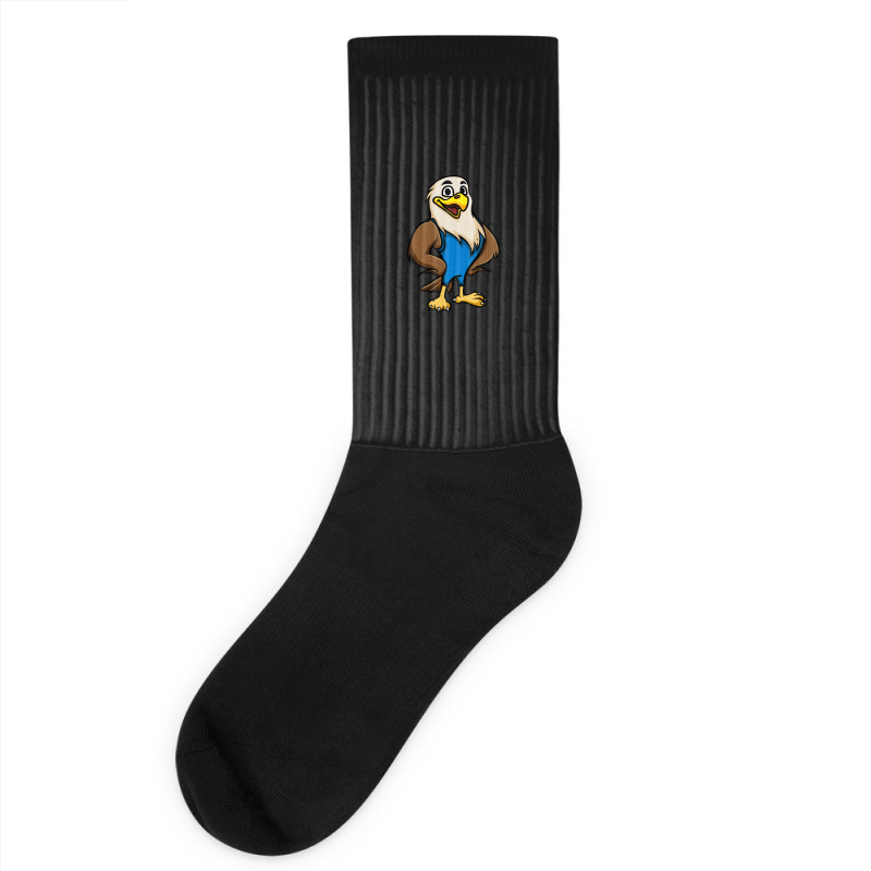 Cute Anthropomorphic Human-like Cartoon Character Bald Eagle In Clothe Socks | Artistshot